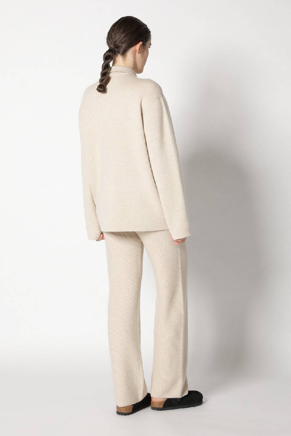 Sminfinity doubleface shirtjacket + garter palazzo pants Großer Ausverkauf