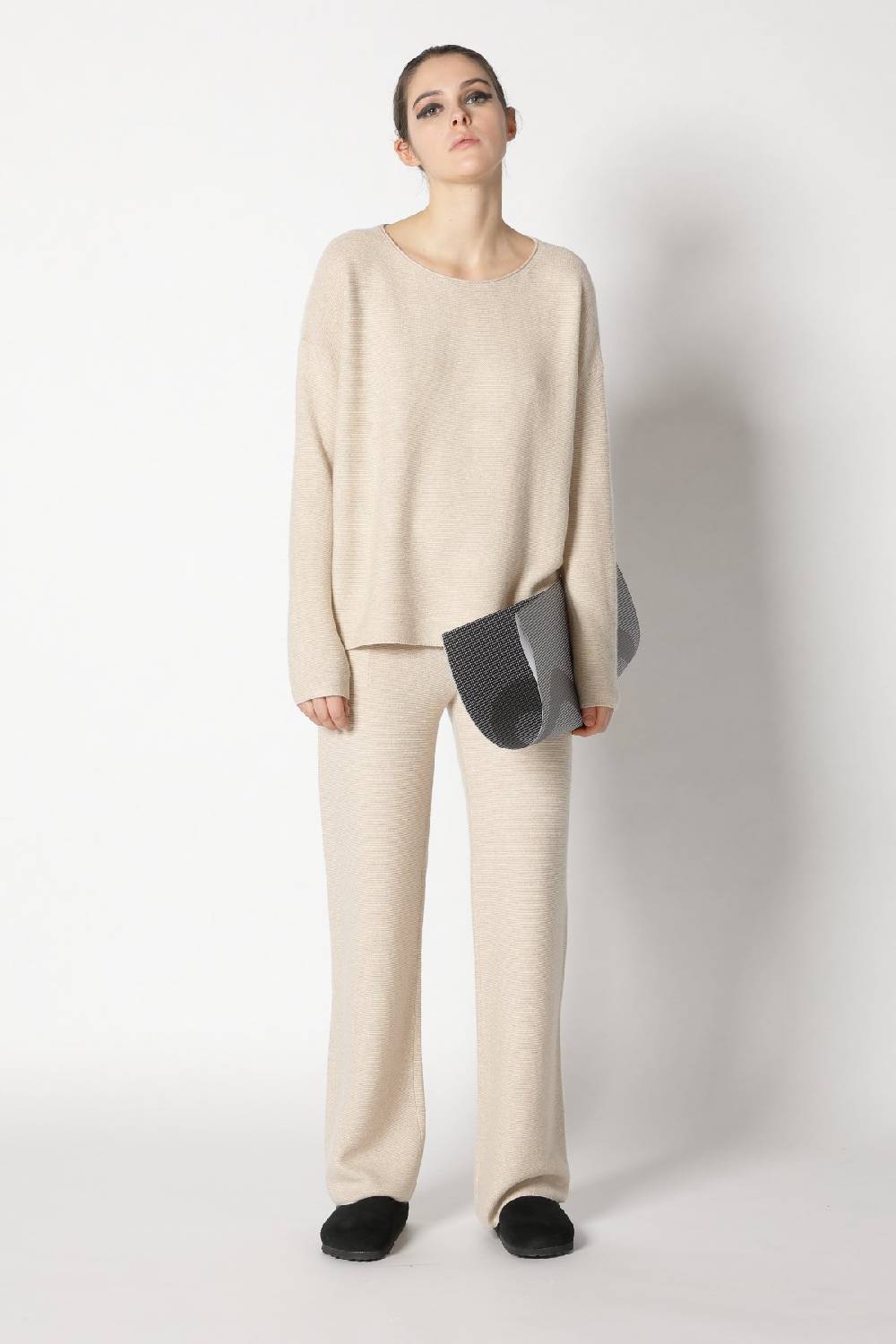 Sminfinity garter crew jumper + garter palazzo pants