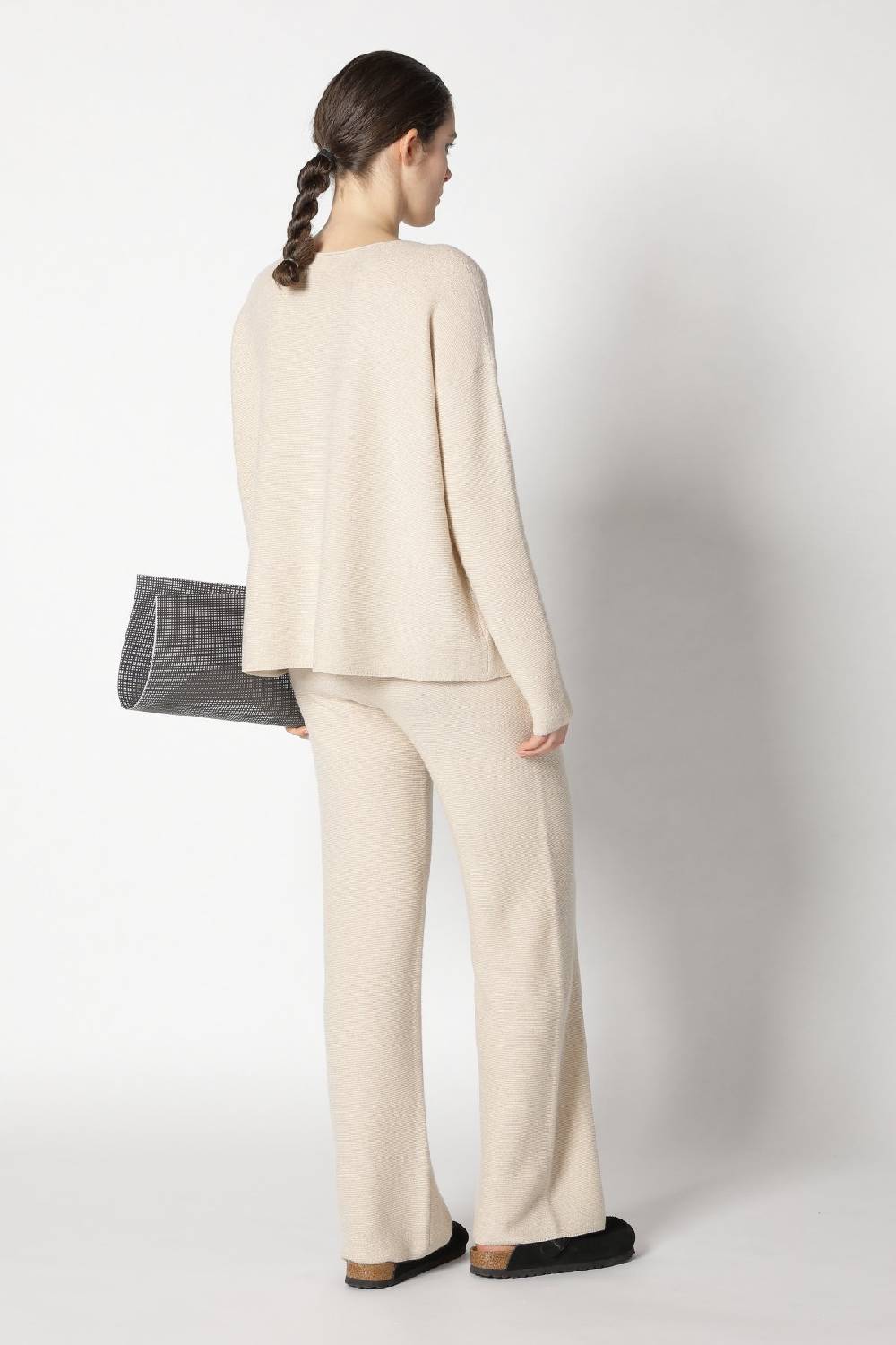 Sminfinity garter crew jumper + garter palazzo pants Online Shopping
