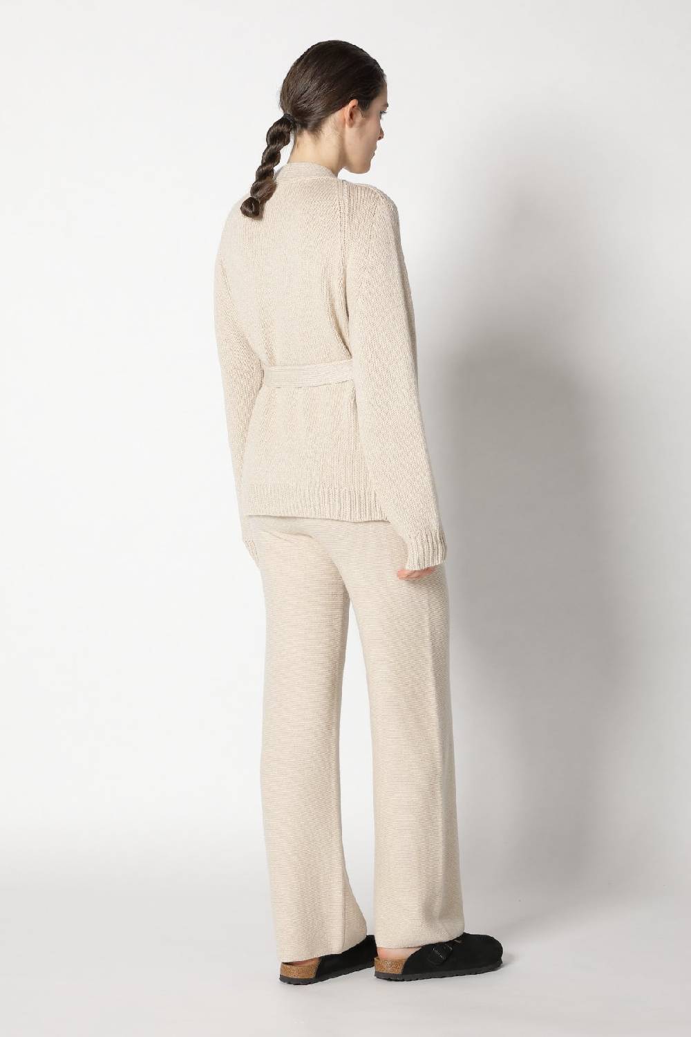 Sminfinity airy belted jacket + garter palazzo pants Saisonschlussverkauf