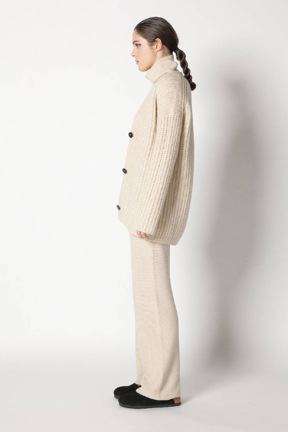 Sminfinity blurry chunky cardy + blurry turtle top + garter palazzo pants Cyber Monday