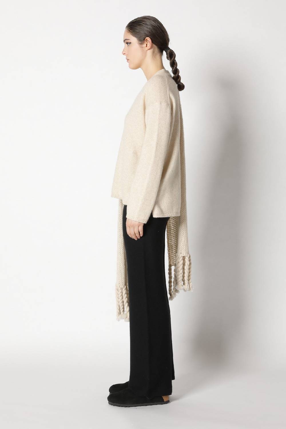 Sminfinity blurry V jumper + blurry chunky scarf + garter palazzo pants Vatertagsangebot