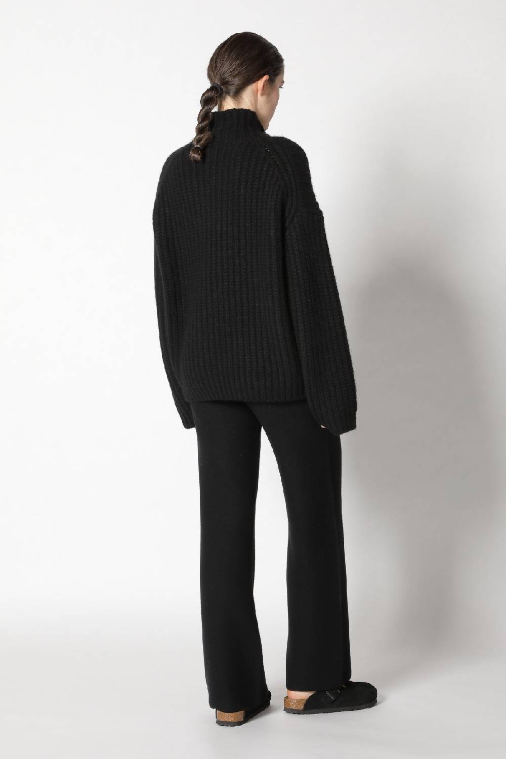 Sminfinity blurry chunky crewneck + garter palazzo pants Heißer Verkauf