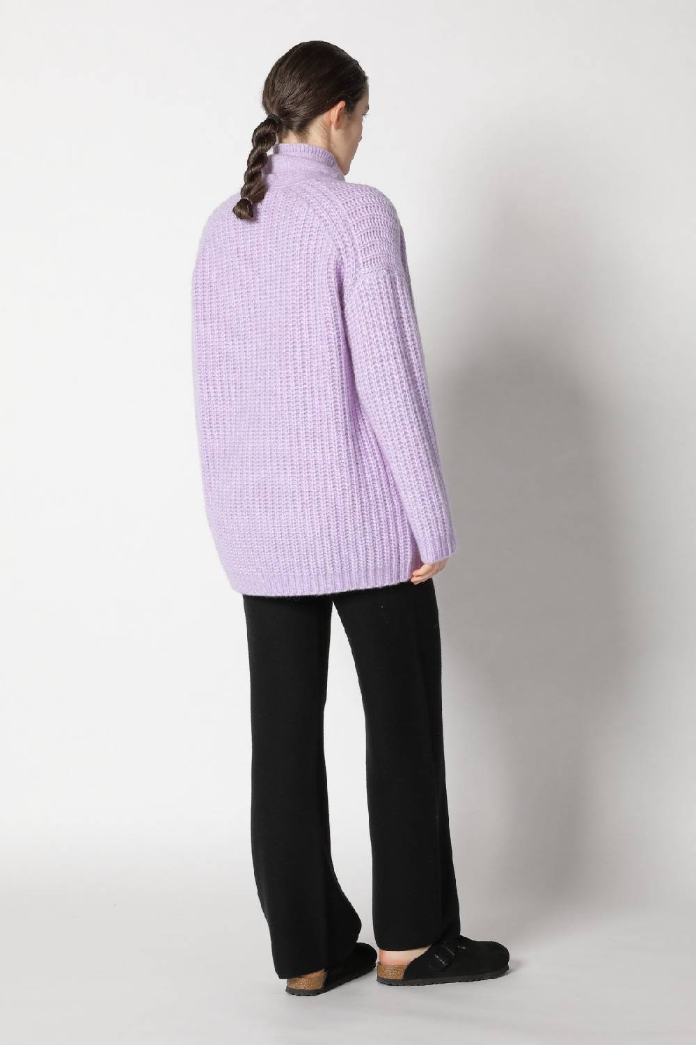 Sminfinity blurry turtle top + blurry chunky cardy + garter palazzo pants Neueste Mode
