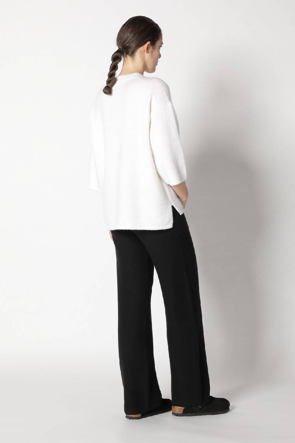Sminfinity blurry crew jumper + blurry chunky scarf + garter palazzo pants Neuheiten