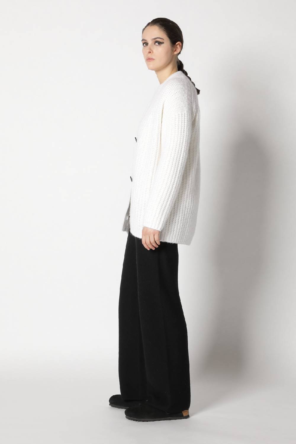 Sminfinity blurry chunky cardy + blurry chunky crewneck + garter palazzo pants Saisonale Angebote