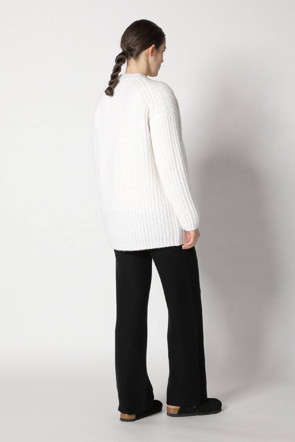 Sminfinity blurry chunky cardy + blurry chunky crewneck + garter palazzo pants Saisonale Angebote