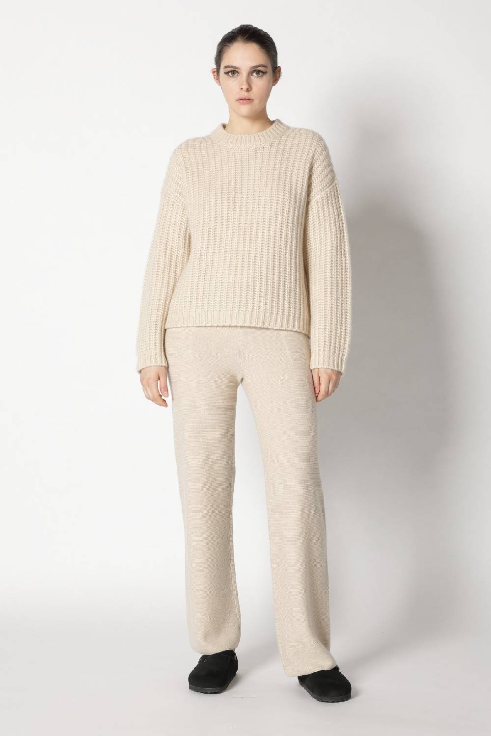 Sminfinity blurry chunky crewneck + garter palazzo pants Kauf eins, bekomm eins gratis