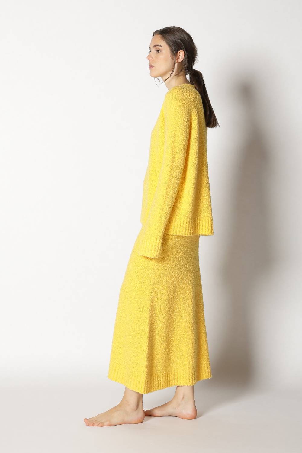 Sminfinity bouclé V neck + bouclé A skirt Letzter Tag