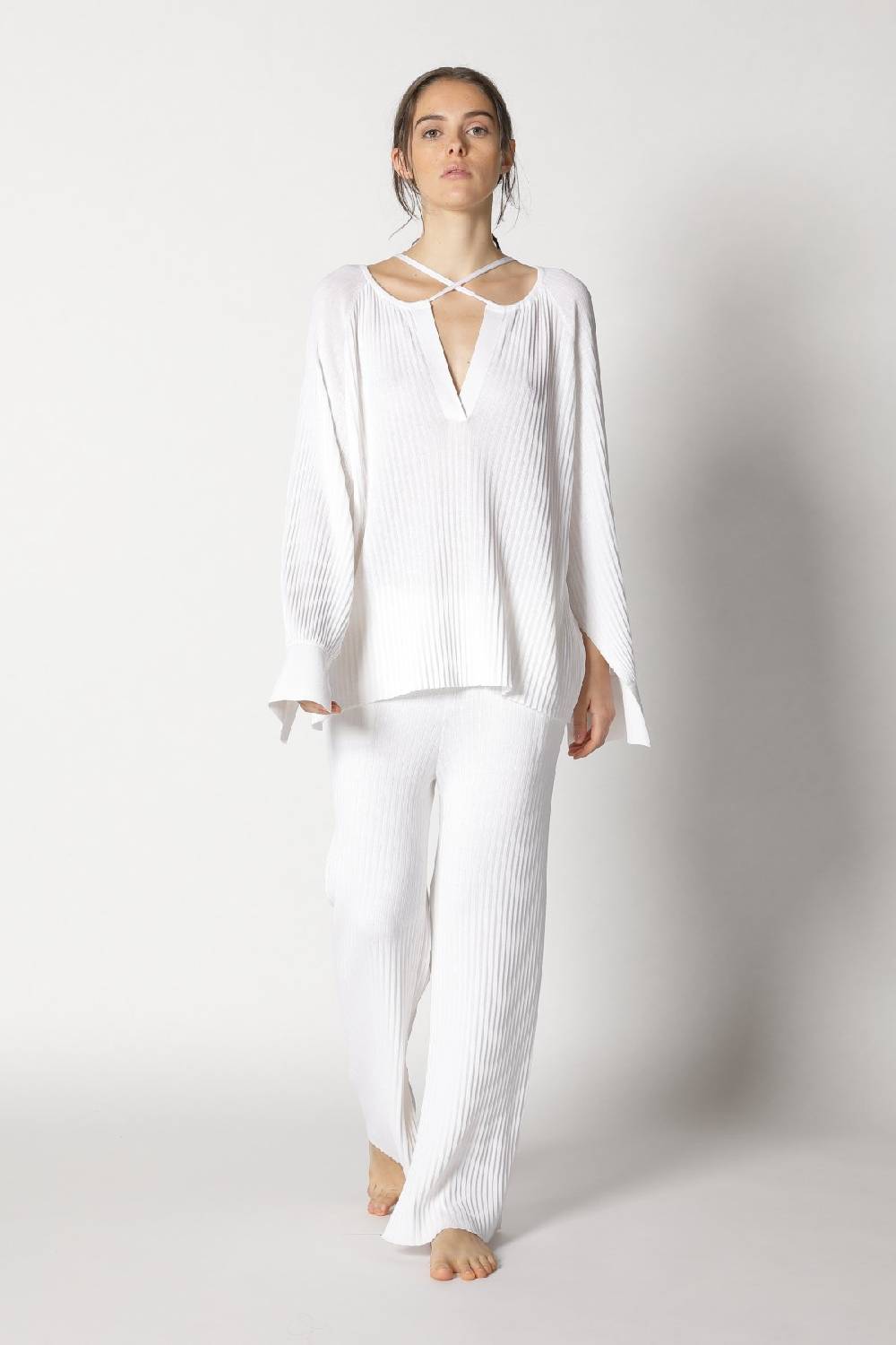 Sminfinity plissé drape tunic + milano culotte Bis zu 65% Rabatt