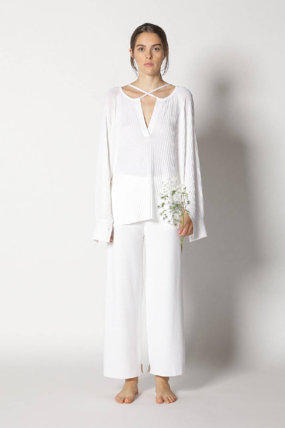 Sminfinity plissé drape tunic + milano culotte Bis zu 65% Rabatt