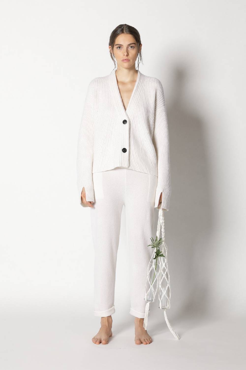 Sminfinity icon rib cardigan + pure boat pants Discount Store für neue Produkte