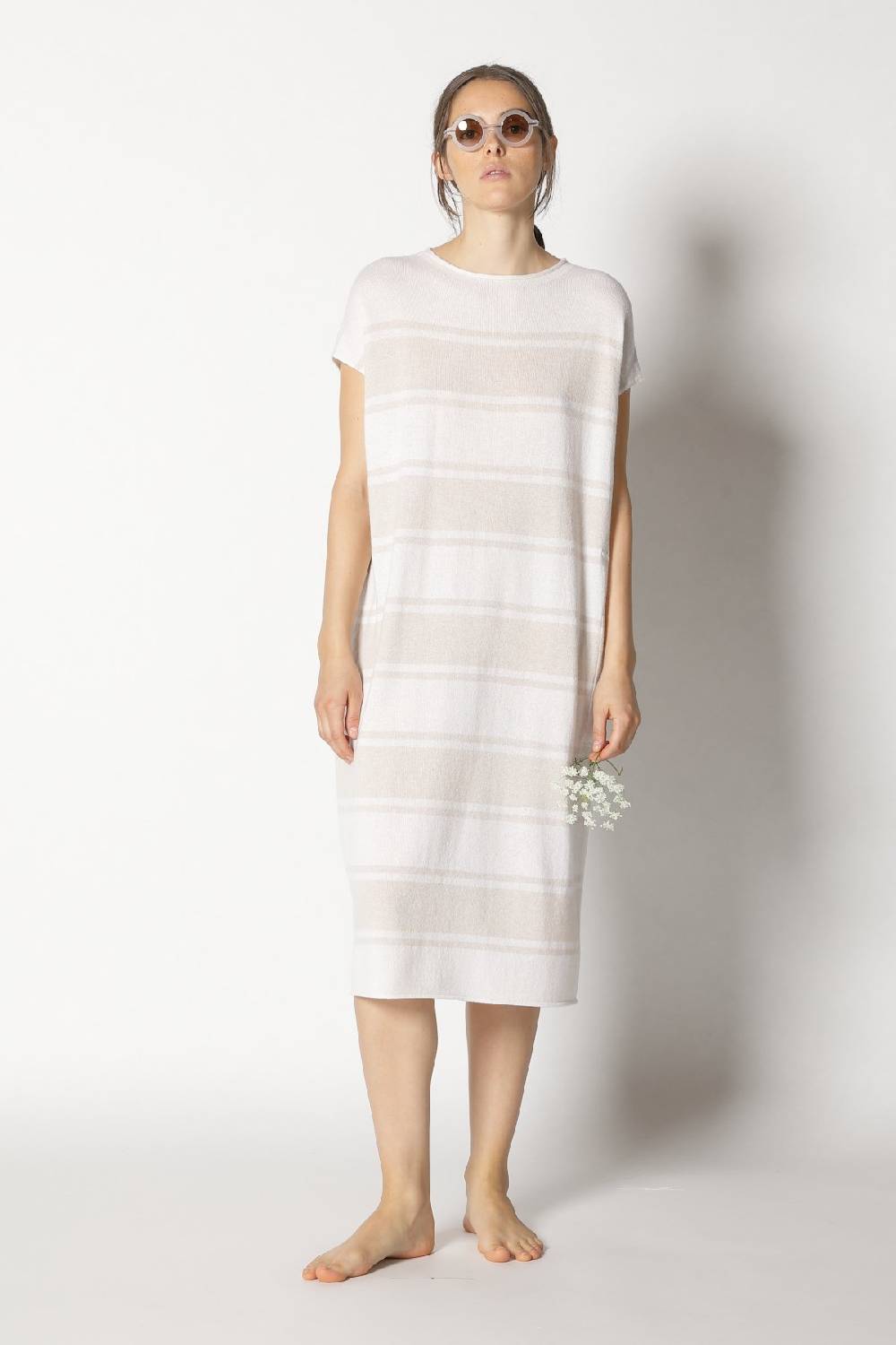 Sminfinity pure stripe tunic dress Super Rabatt