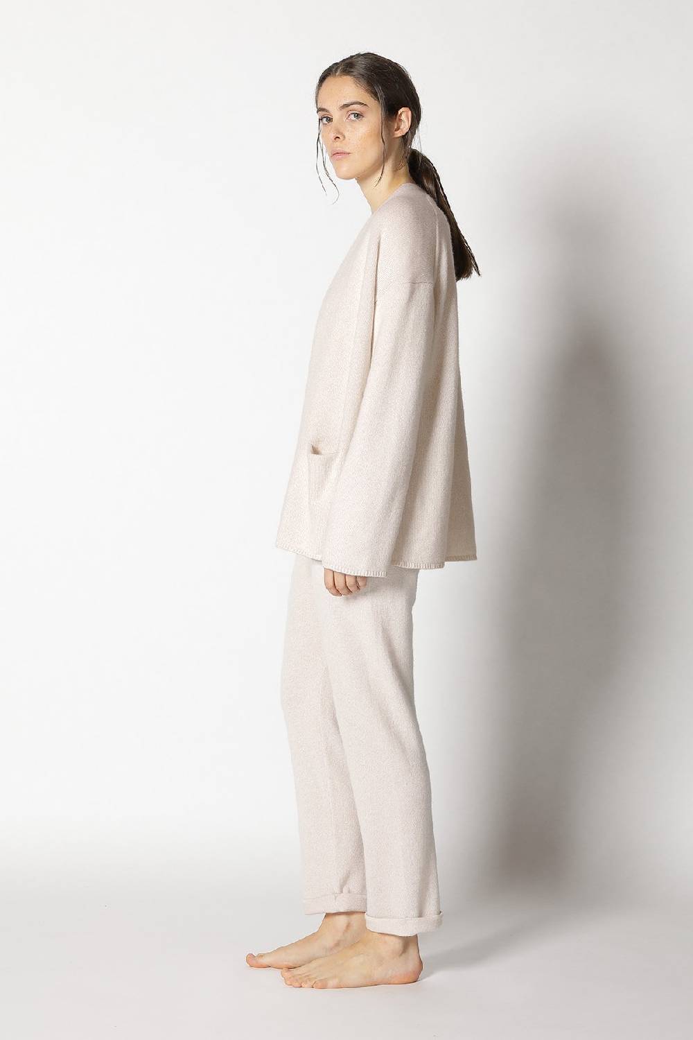Sminfinity pure 2-ply jacket + pure V neck + pure boat pants Clearance-Verkauf
