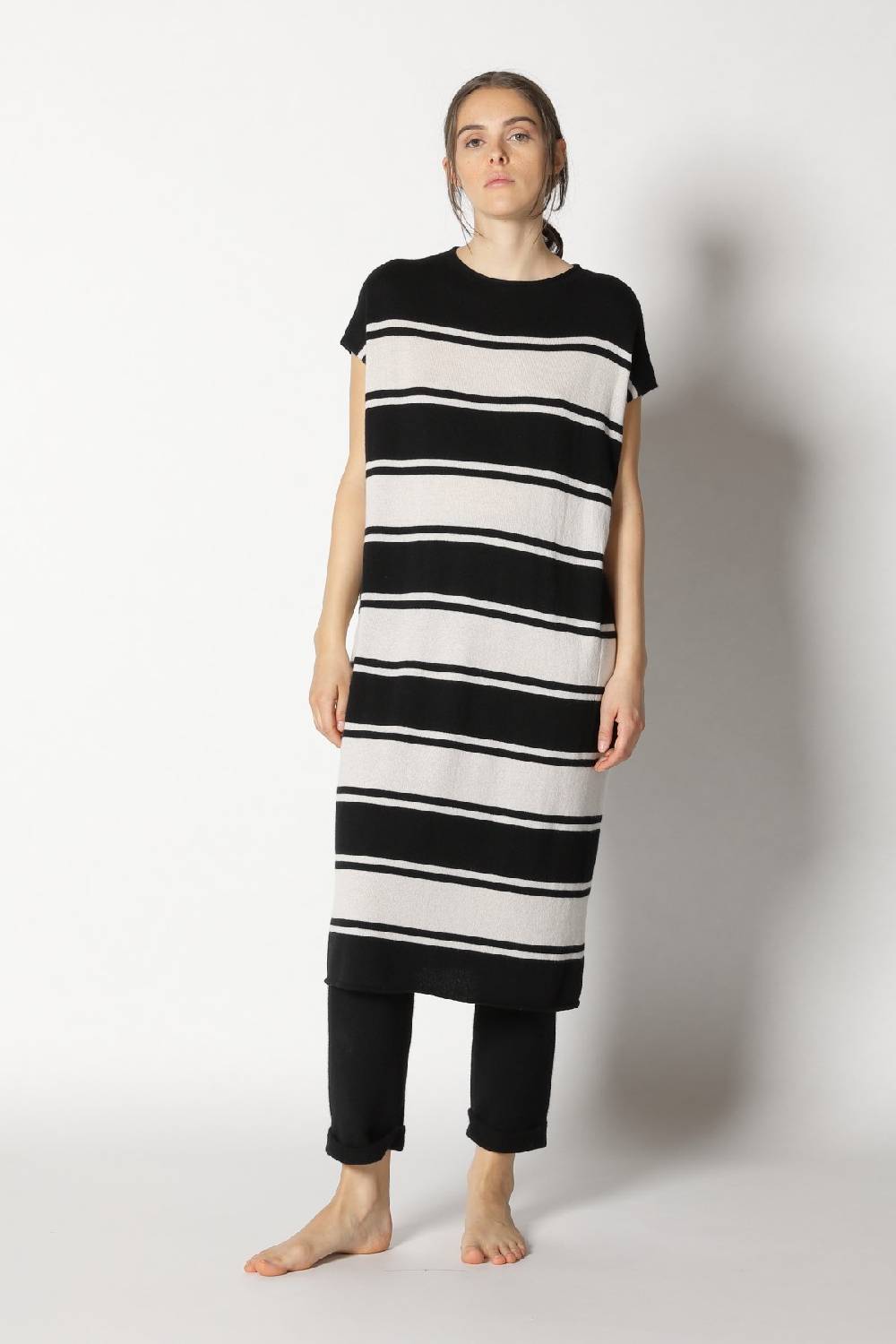 Sminfinity pure stripe tunic dress + pure boat pants Outlet