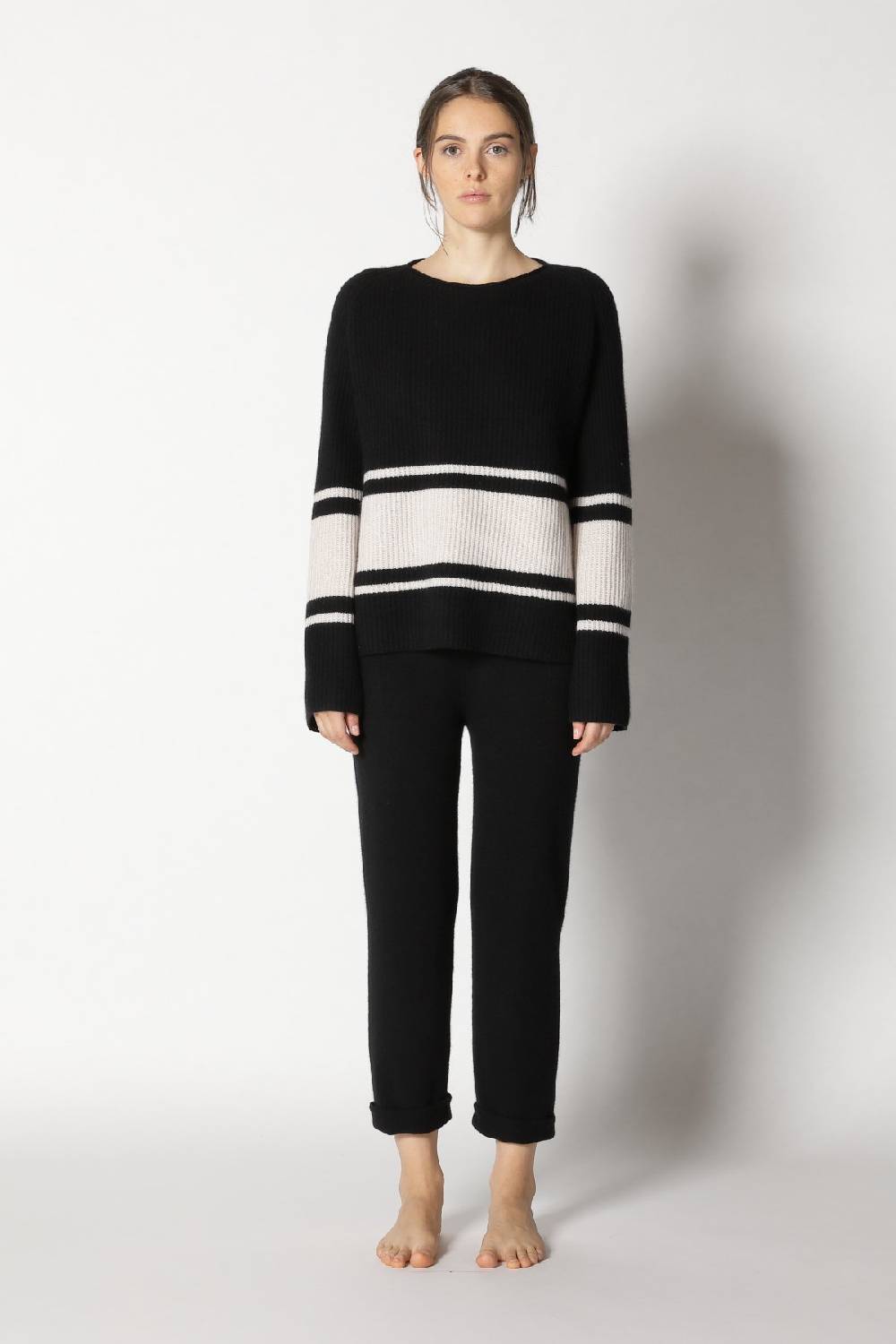 Sminfinity pure triped rib jumper + pure boat pants Auslauf
