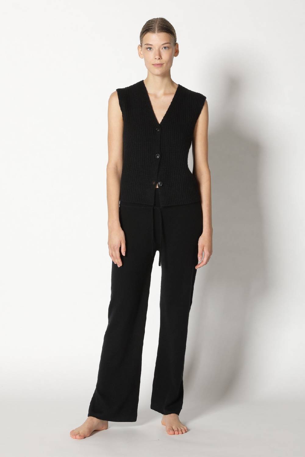 Sminfinity pure icon rib vest + pure slitted pants Black Friday