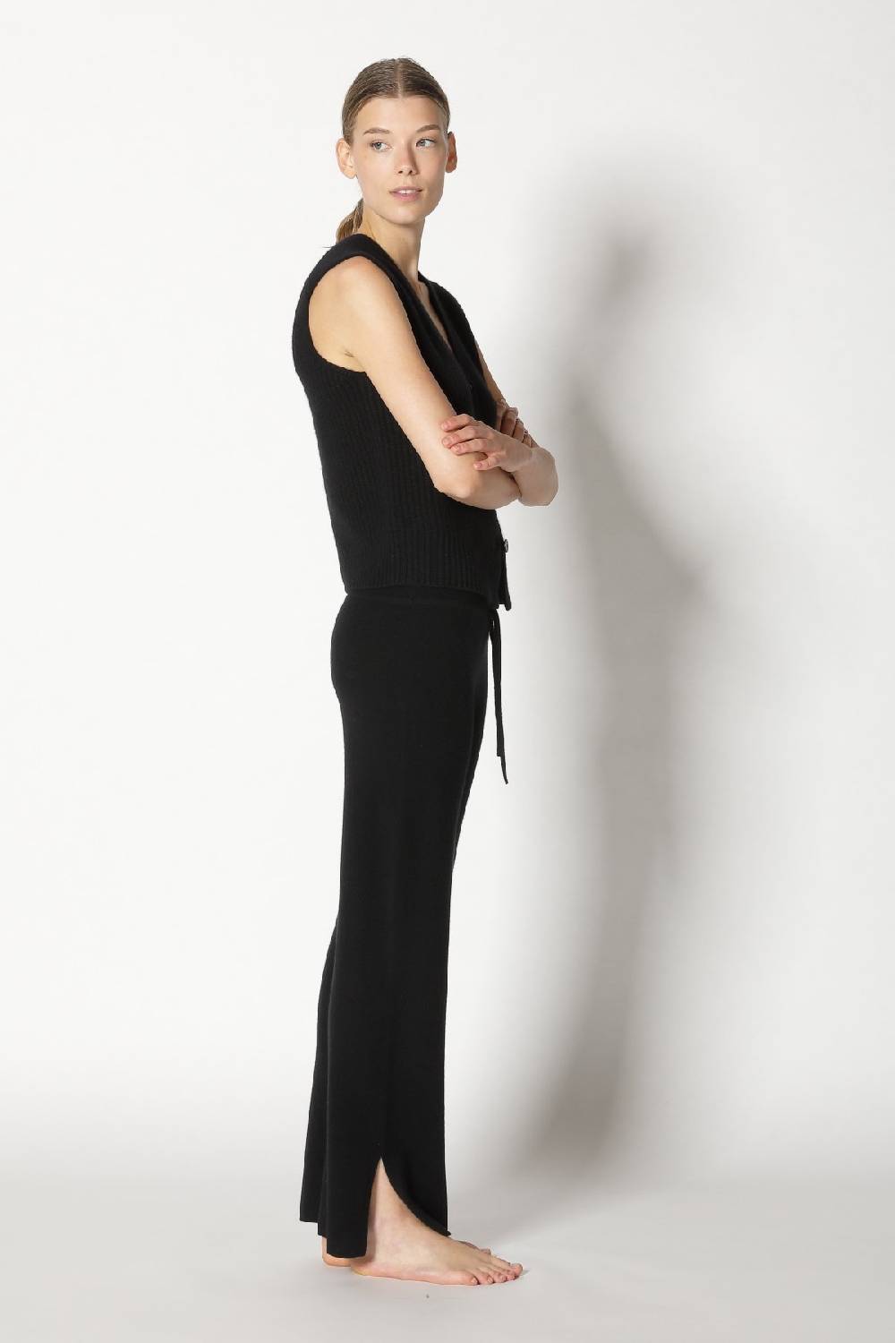 Sminfinity pure icon rib vest + pure slitted pants Black Friday