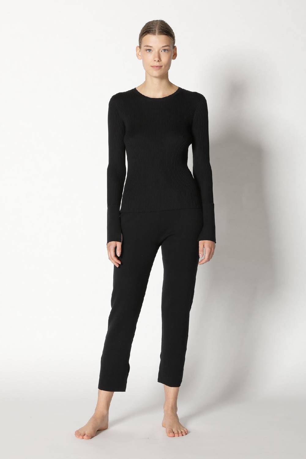 Sminfinity silky rib crew jumper + silky cropped pants Muttertagsangebot