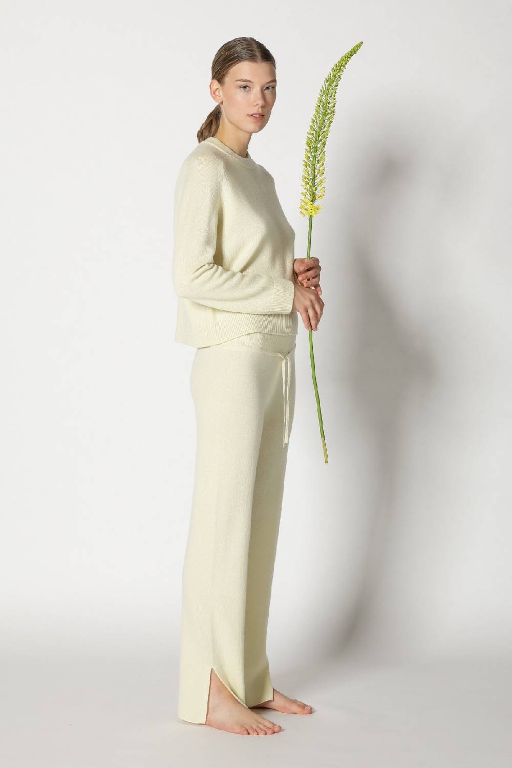 Sminfinity pure 2 ply crew jumper + pure slitted pants Heißer Verkauf