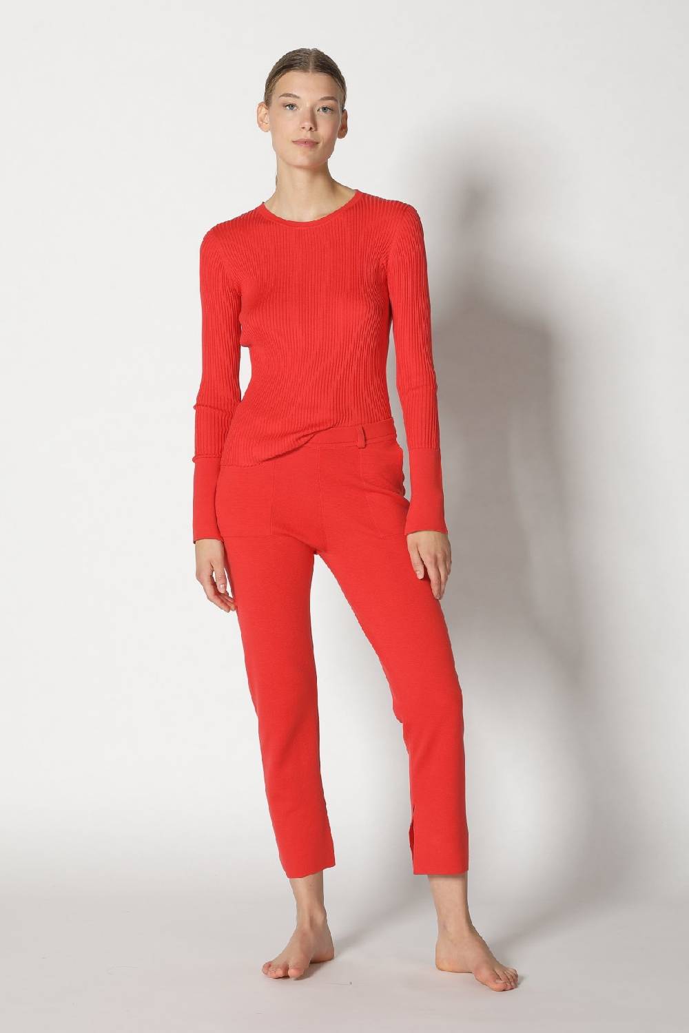 Sminfinity silky rib crew jumper Neueste Mode
