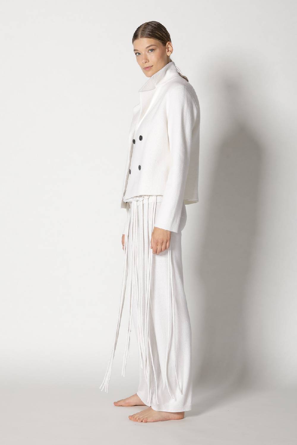 Sminfinity chilly cropped jacket + chilly fitted top + chilly pants + hang loose ring belt Zeitbegrenzte Promotion