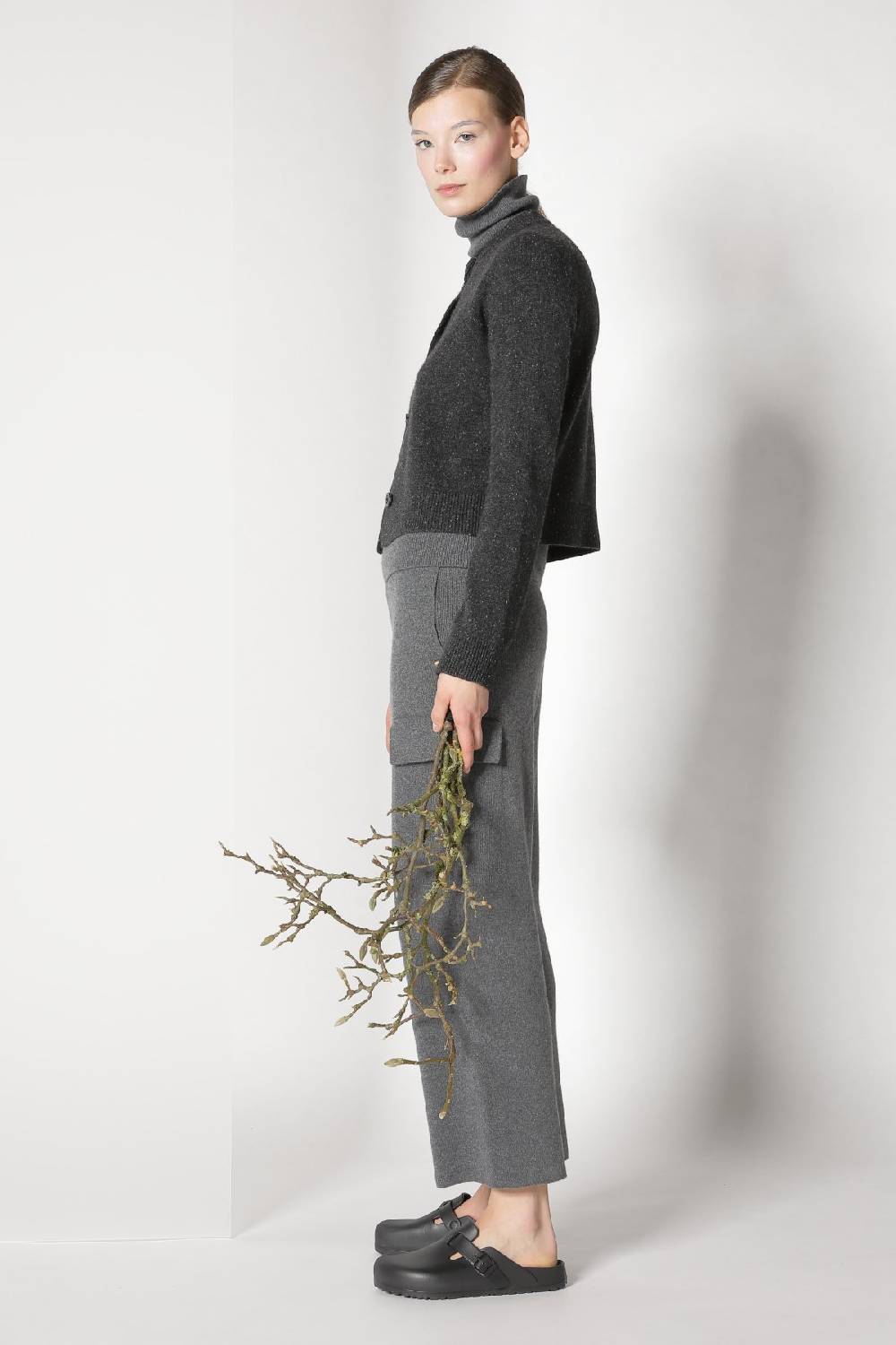 Sminfinity tweed crew jacket + chilly fitted turtleneck + chilly cargo pants 50% Rabatt mit kostenlosem Versand