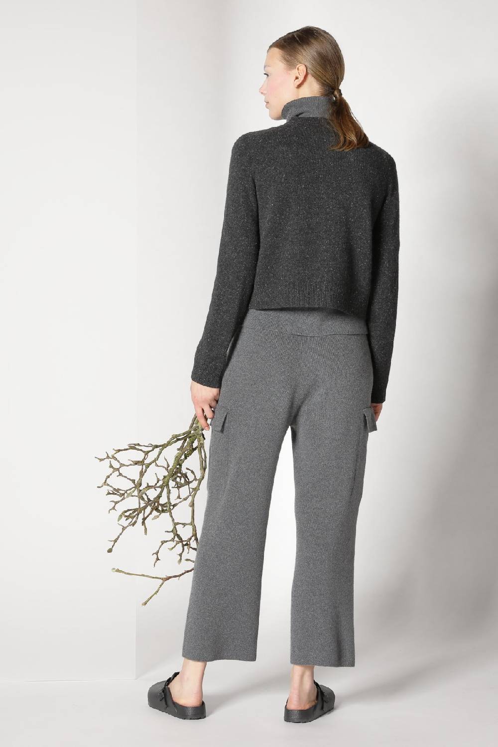 Sminfinity tweed crew jacket + chilly fitted turtleneck + chilly cargo pants 50% Rabatt mit kostenlosem Versand