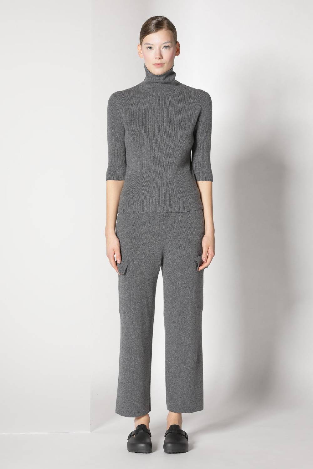 Sminfinity tweed crew jacket + chilly fitted turtleneck + chilly cargo pants 50% Rabatt mit kostenlosem Versand