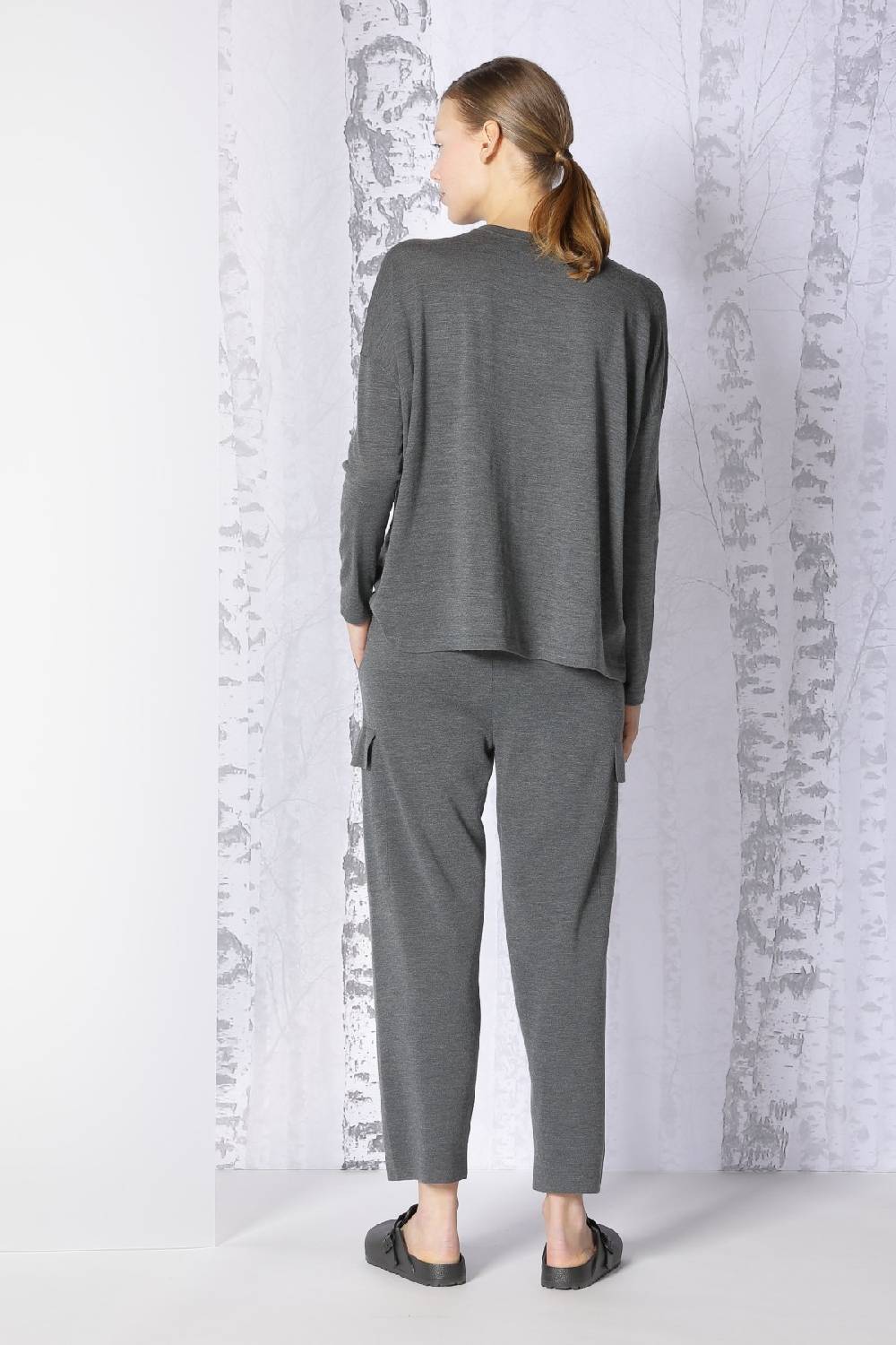 Sminfinity extrafine oversized crew + milano cropped cargo pants Rabatte dieses Monats