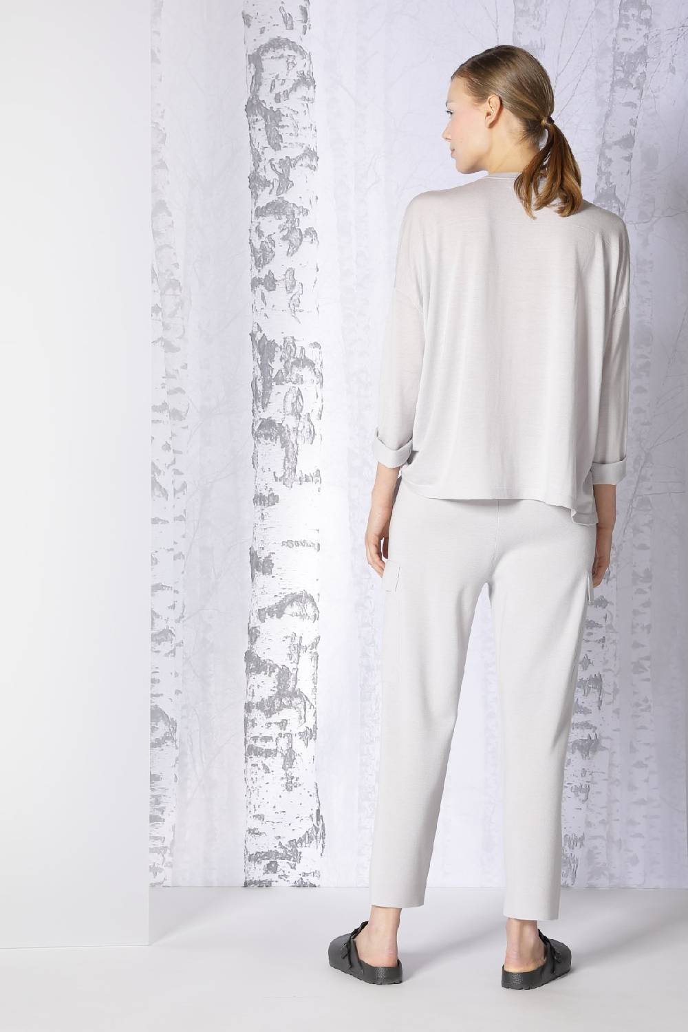 Sminfinity extrafine oversized V + milano cropped cargo pants Verkauf