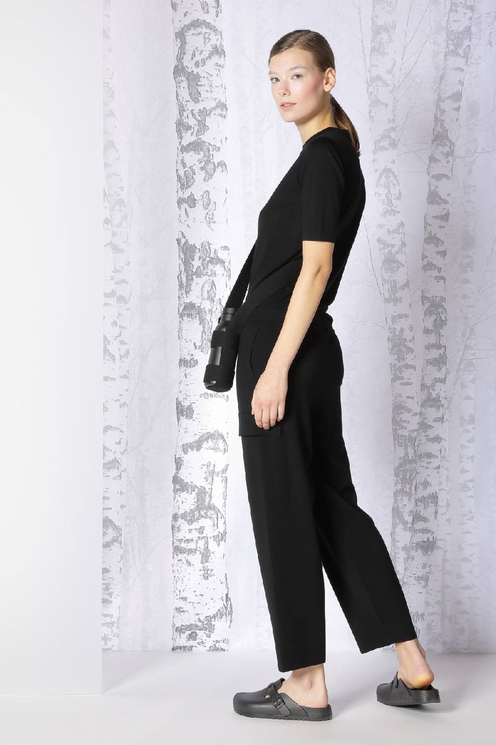 Sminfinity extrafine fitted T + milano cropped cargo pants Angebote
