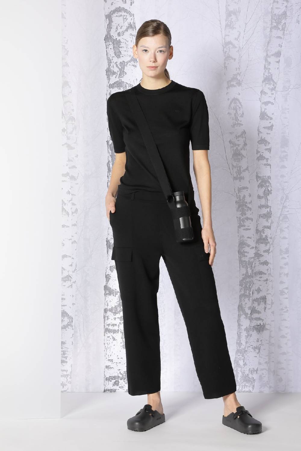 Sminfinity extrafine fitted T + milano cropped cargo pants Angebote