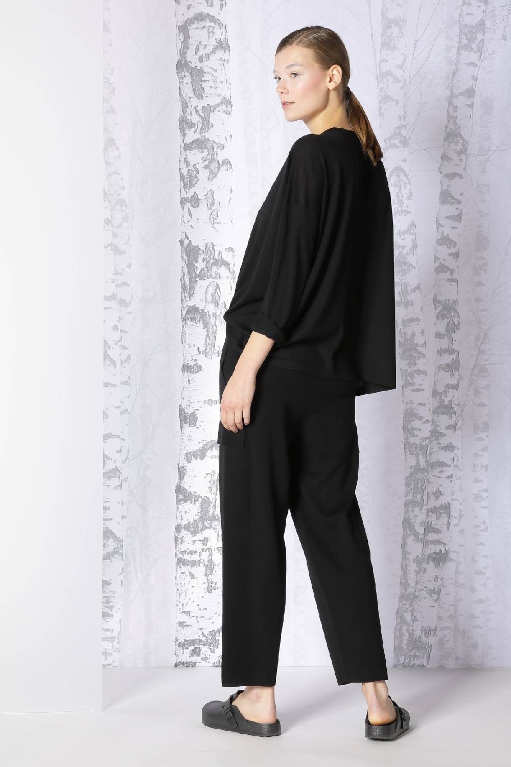 Sminfinity extrafine oversized V + milano cropped cargo pants Hotsell