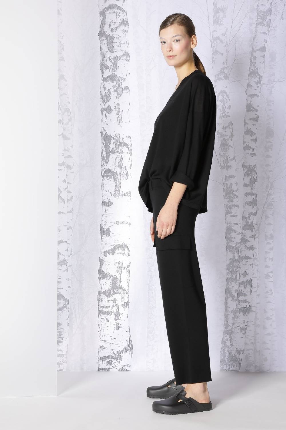 Sminfinity extrafine oversized V + milano cropped cargo pants Hotsell