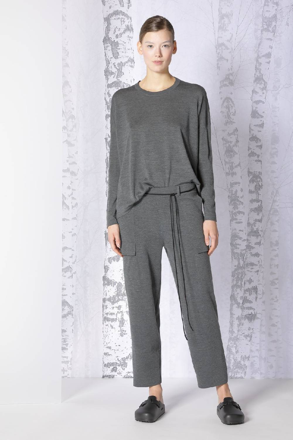 Sminfinity extrafine oversized crew + milano palazzo pants im Angebot