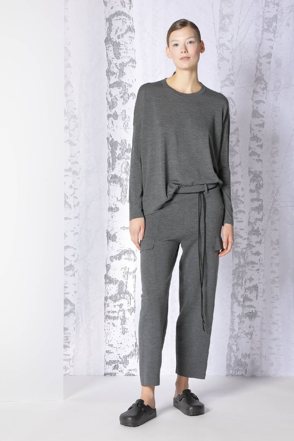 Sminfinity extrafine oversized crew + milano palazzo pants im Angebot