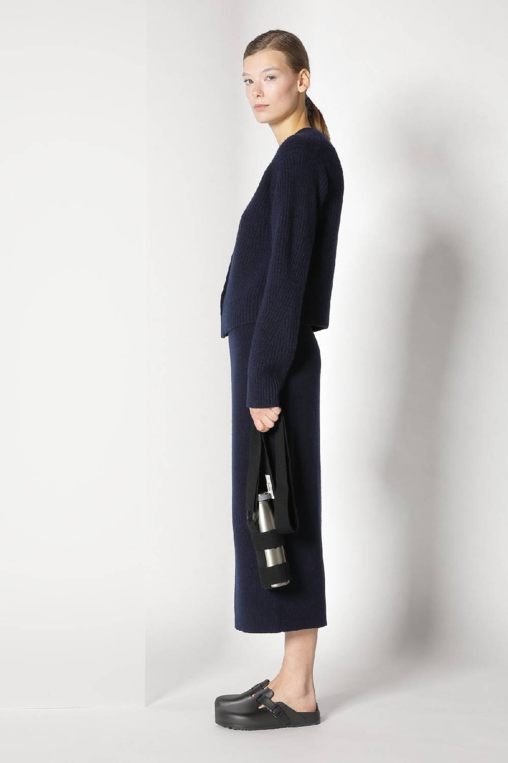 Sminfinity pure icon rib jacket + pure all needle tulip skirt Cyber Monday
