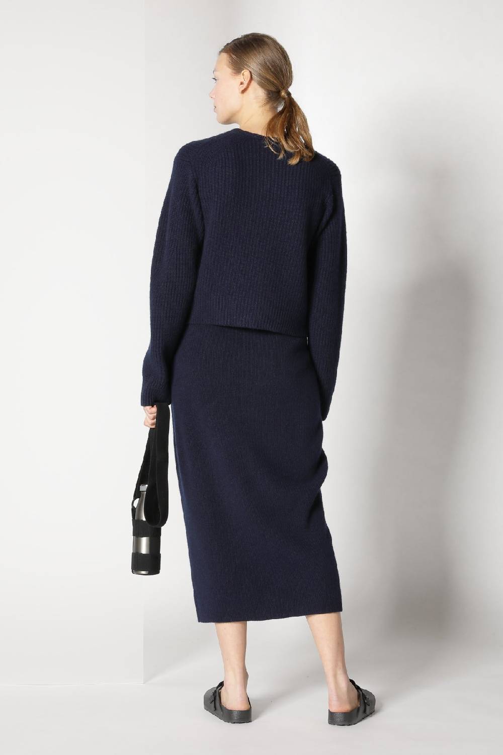 Sminfinity pure icon rib jacket + pure all needle tulip skirt Cyber Monday