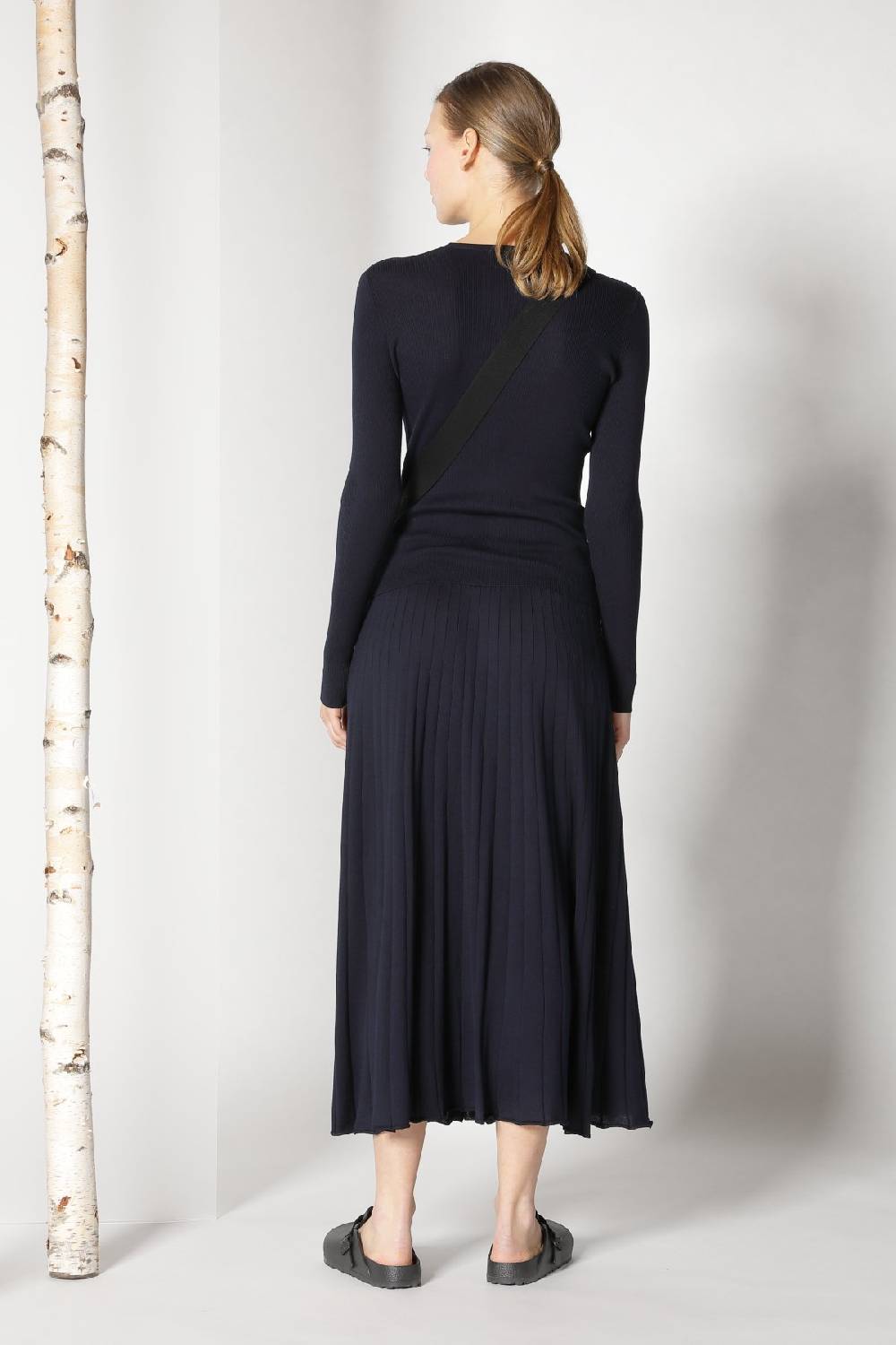 Sminfinity silky rib crew cardi + silky rib skirt Weihnachtsangebot