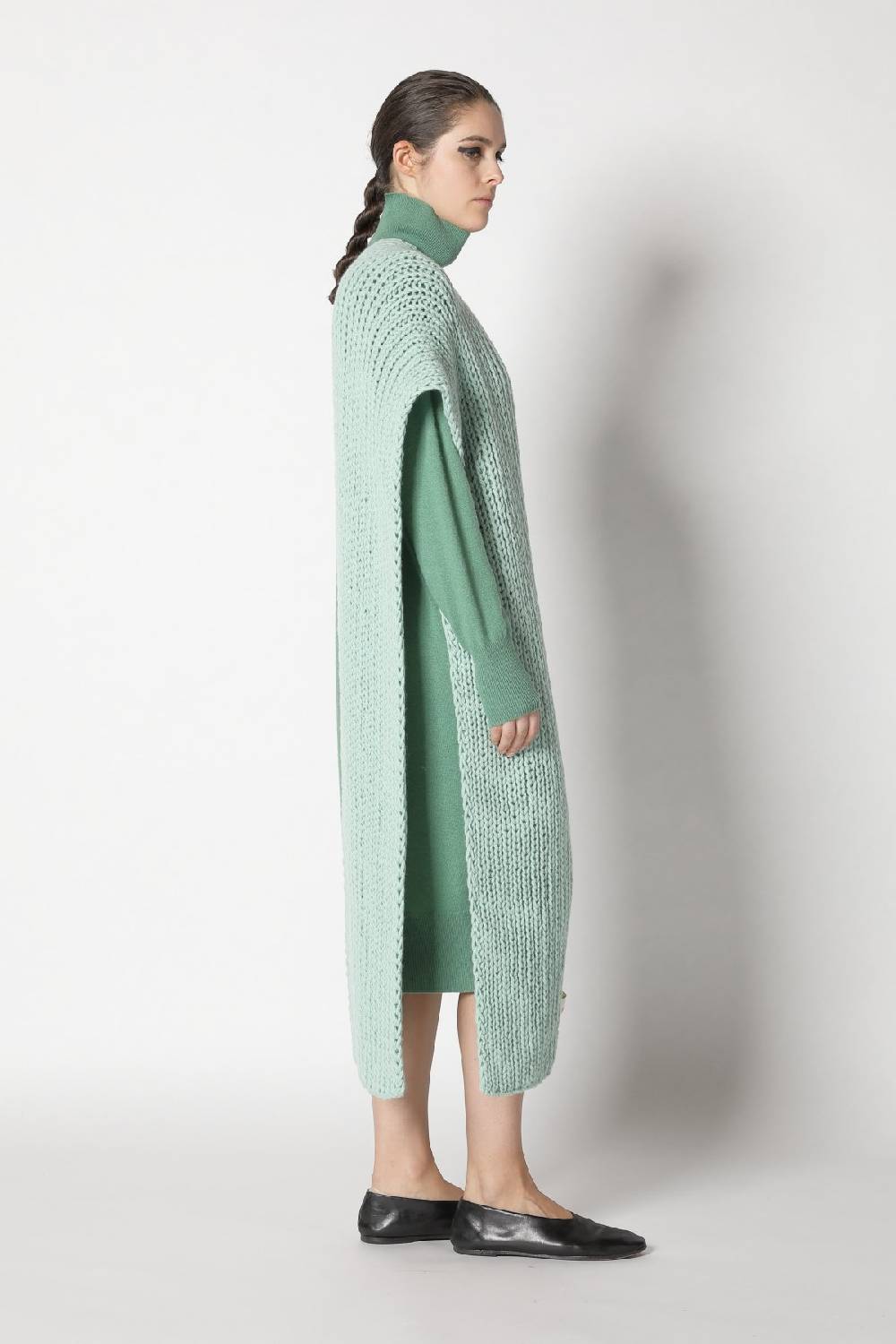 Sminfinity infinite turtle dress + loosely 1x1 rib scarf Heißer Verkauf