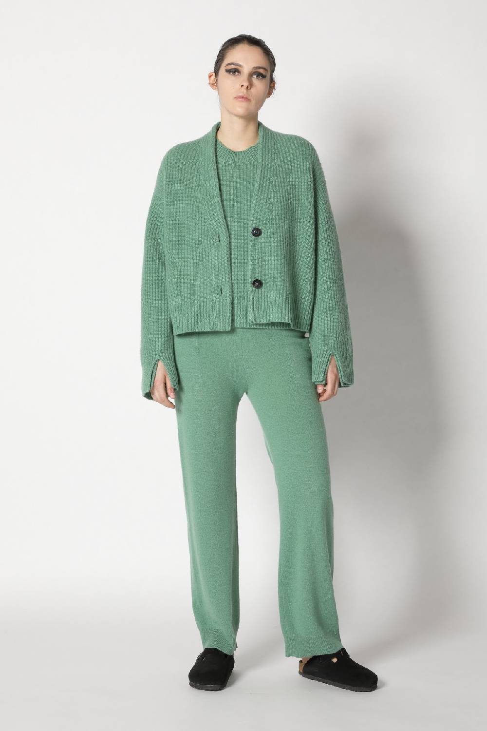 Sminfinity icon rib cardigan + icon rib crewneck + infinite palazzo pants Zeitlich begrenztes Angebot