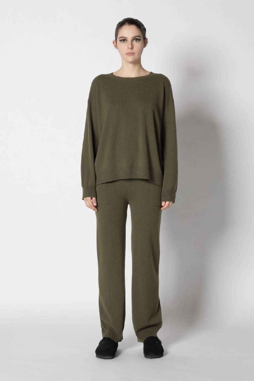 Sminfinity infinite crew jumper + infinite palazzo pants + chunky 1x1 rib scarf Saisonale Angebote
