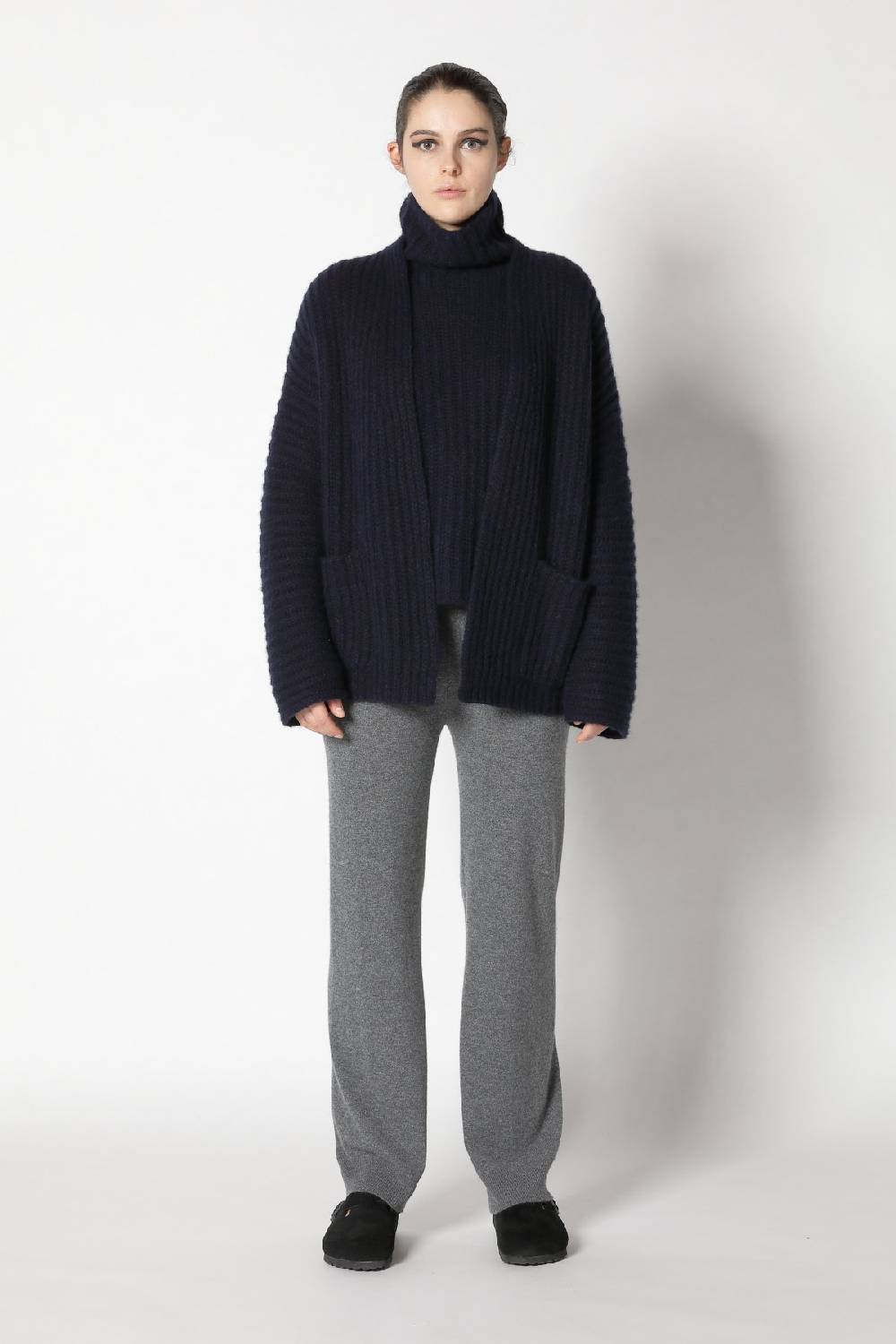 Sminfinity fluffy rib jacket + fluffy rib turtle + infinite palazzo pants Bis zu 50% Rabatt