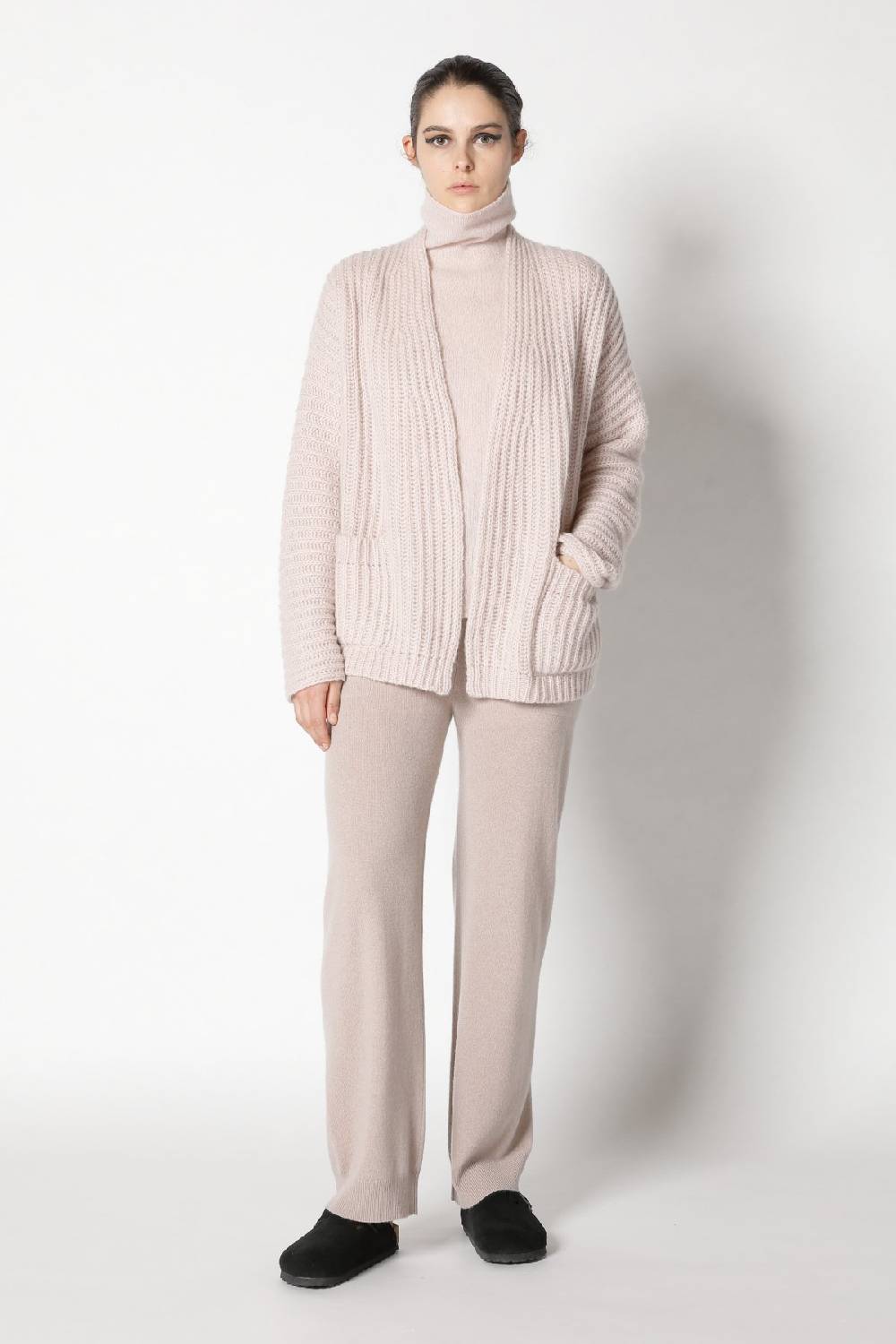 Sminfinity fluffy rib jacket + fluffy turtle top + infinite palazzo pants Discount Store für neue Produkte
