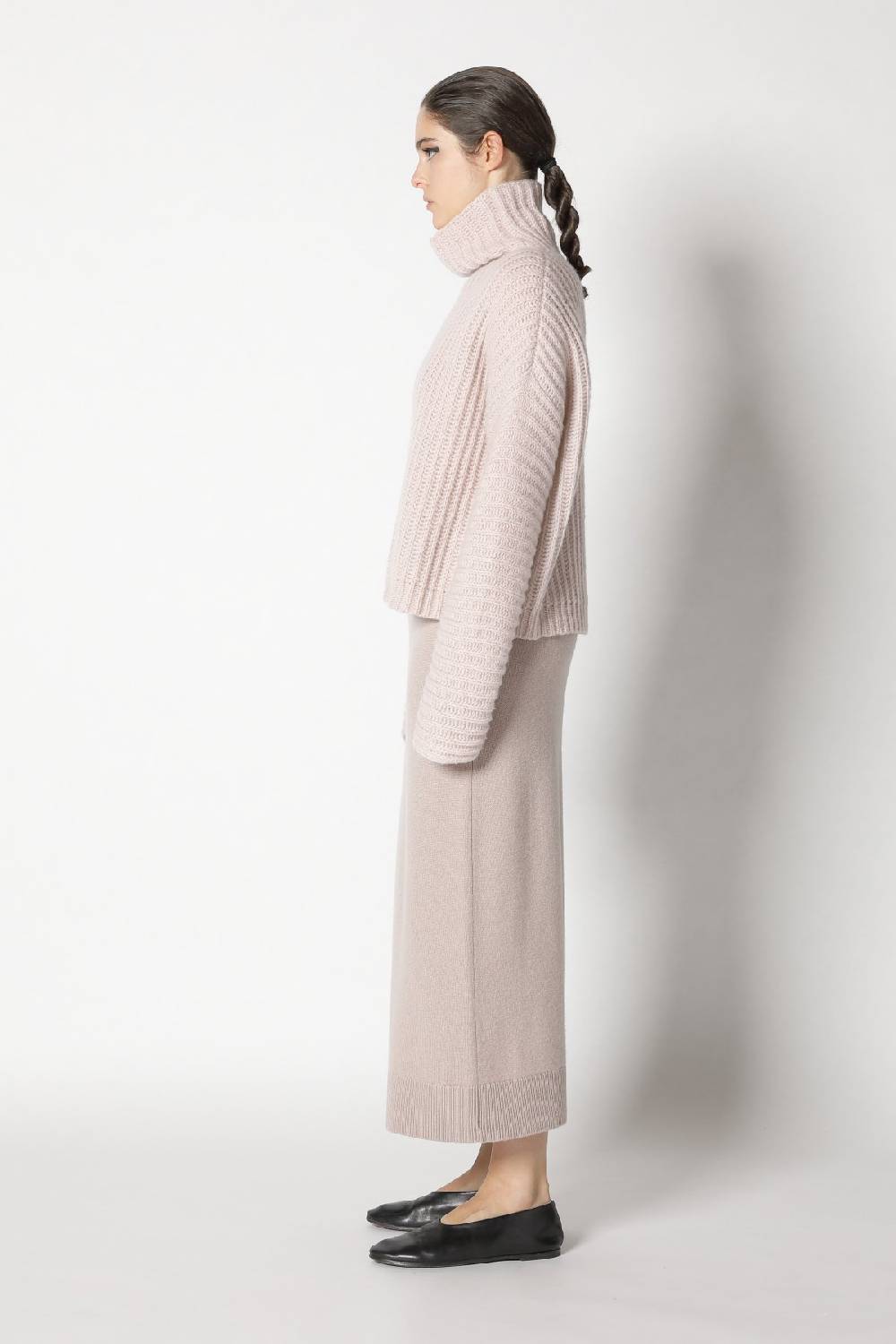 Sminfinity fluffy rib turtle + pure A skirt Super Rabatt