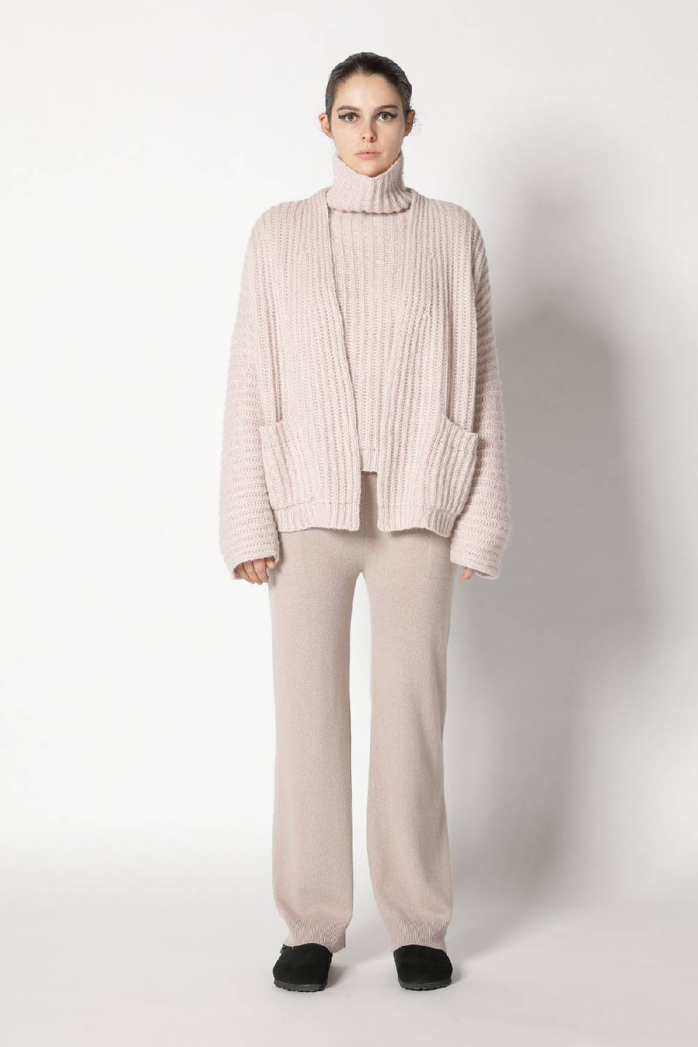 Sminfinity fluffy rib jacket + fluffy rib turtle + infinite palazzo pants Riesige Rabatte