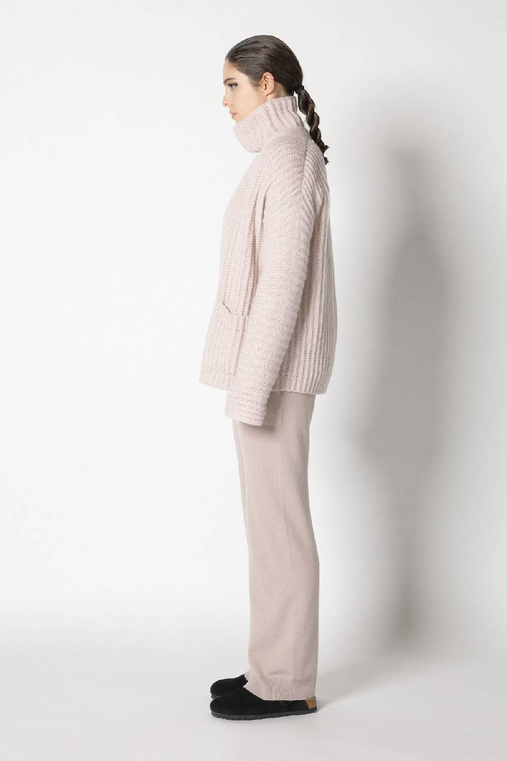 Sminfinity fluffy rib jacket + fluffy rib turtle + infinite palazzo pants Riesige Rabatte