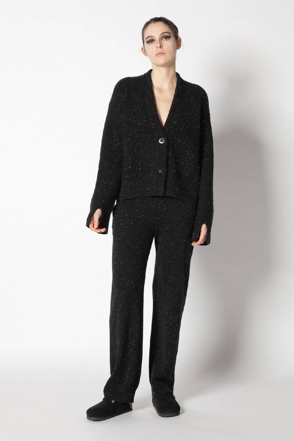 Sminfinity icon rib cardigan + infinite palazzo pants Im Verkauf