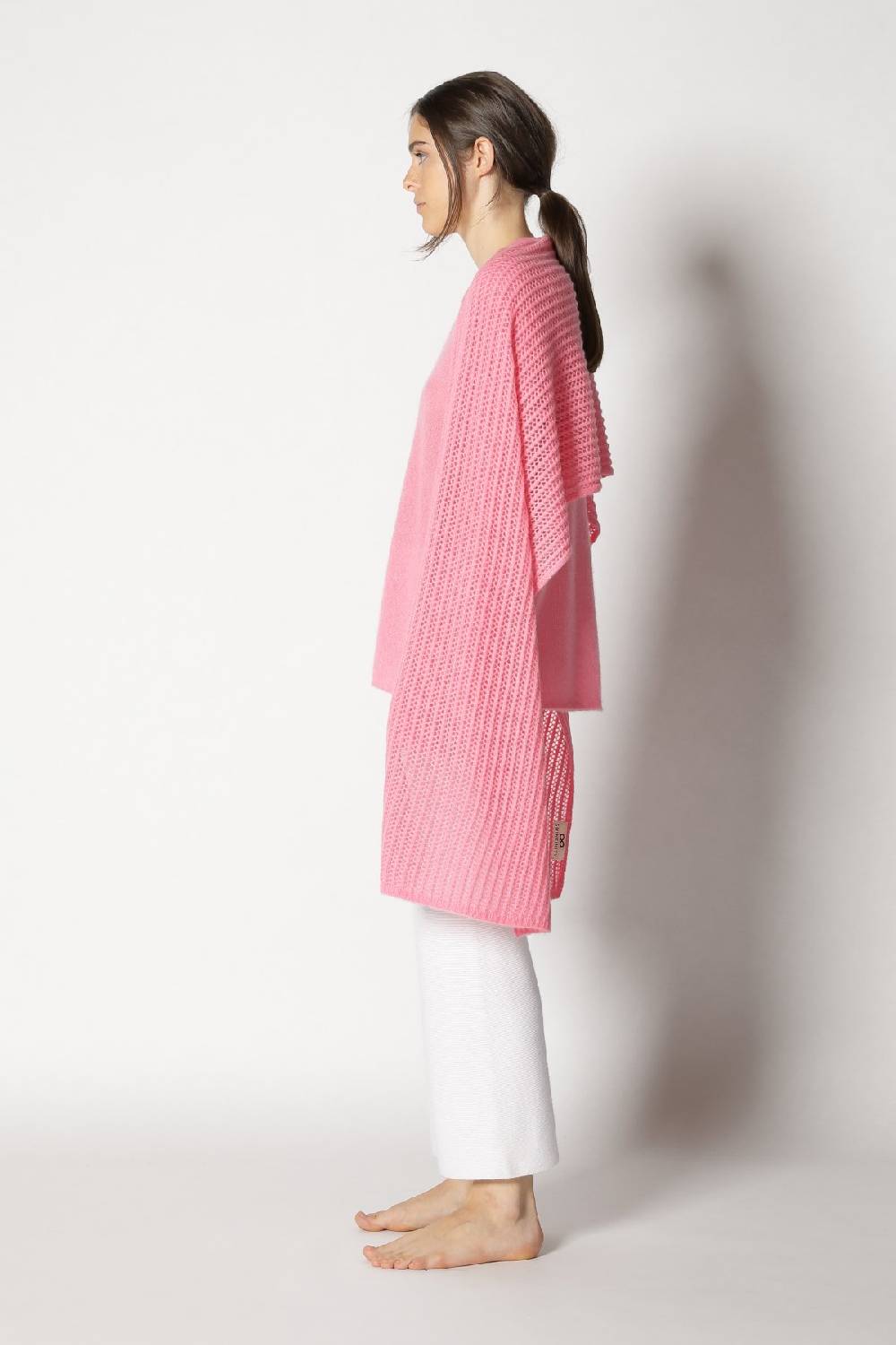Sminfinity fluffy airy plaid + fluffy airy V neck + garter cropped pants Fabrik Onlineshop